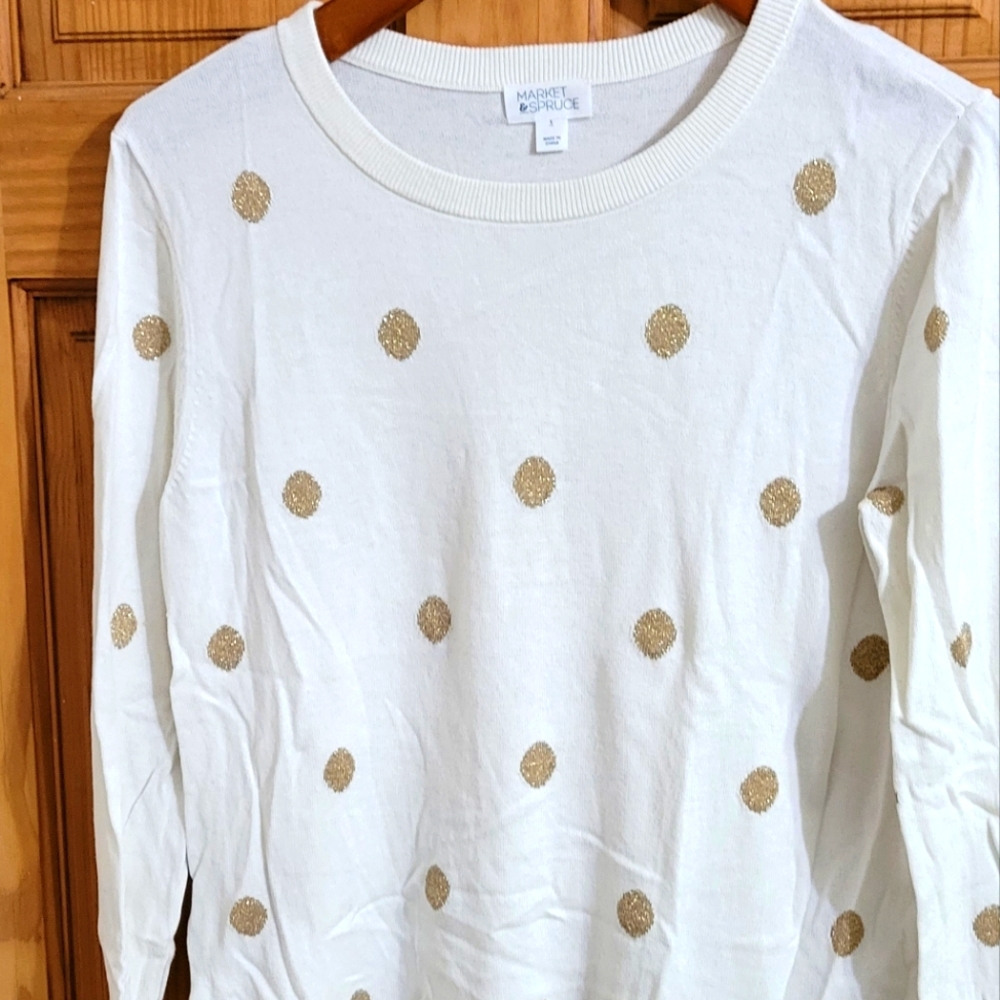 women's Market & Spruce (Stich Fix brand) women's L dot sweater